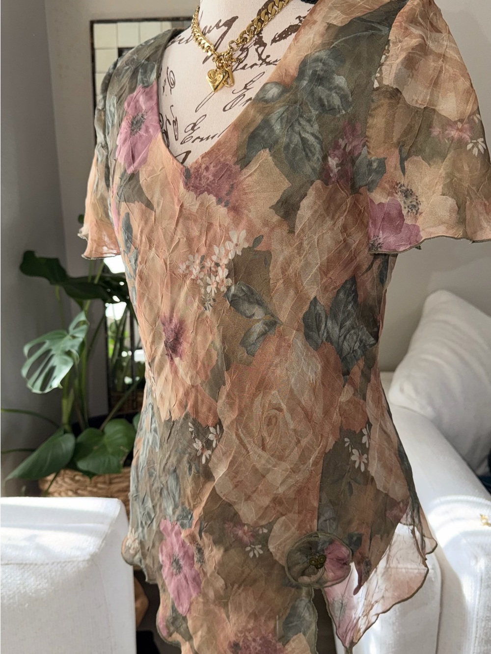 Vintage Floral Layered Skirt set - Picture 11 of 16